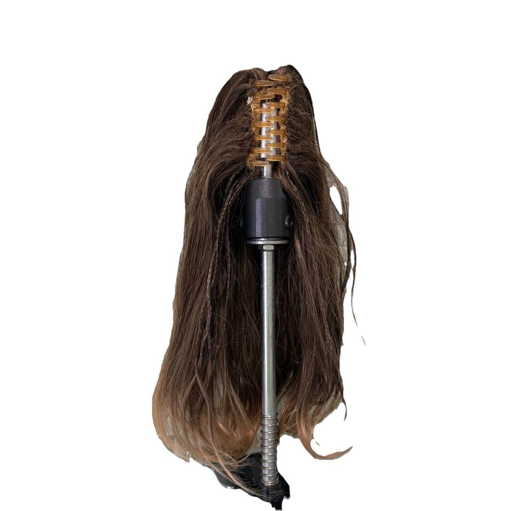 3pc Hairdo Dancing With The Stars Claw Clip Ponytail Extension Lot Wavy Brunette - Picture 7 of 9